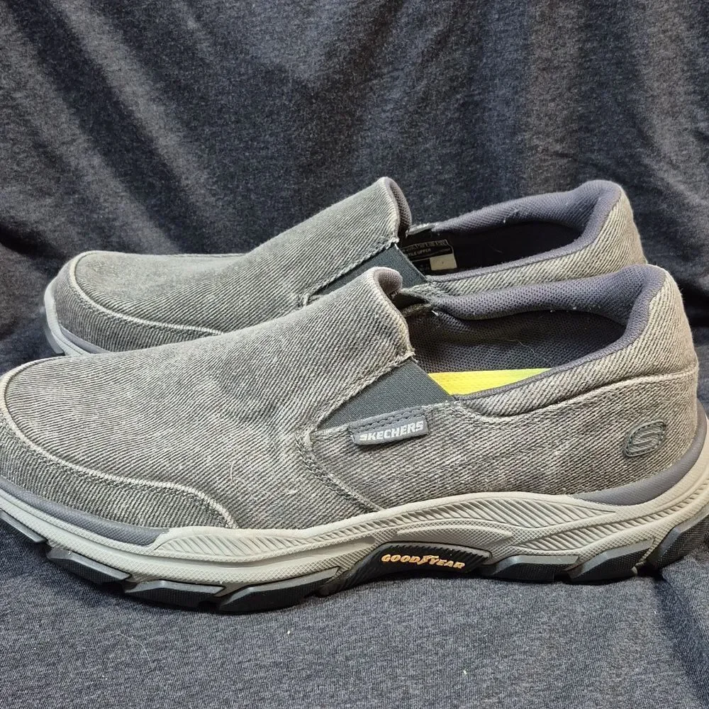 Skechers Men's 11 Charcoal Goodyear Relaxed Fit Pull Ons